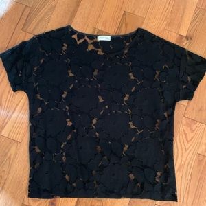 Black lace top